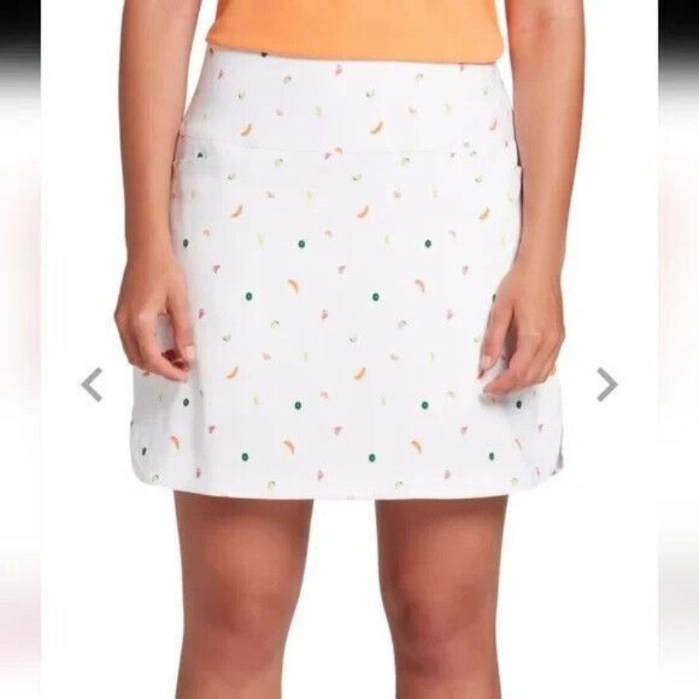 Lady Hagen "Cocktail Hour" Fruit Toss White Skort Size 2XL Tennis Pickleball